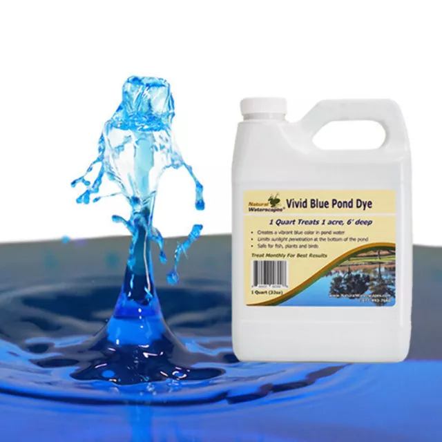 Vivid Blue Pond Dye Concentrated Quart