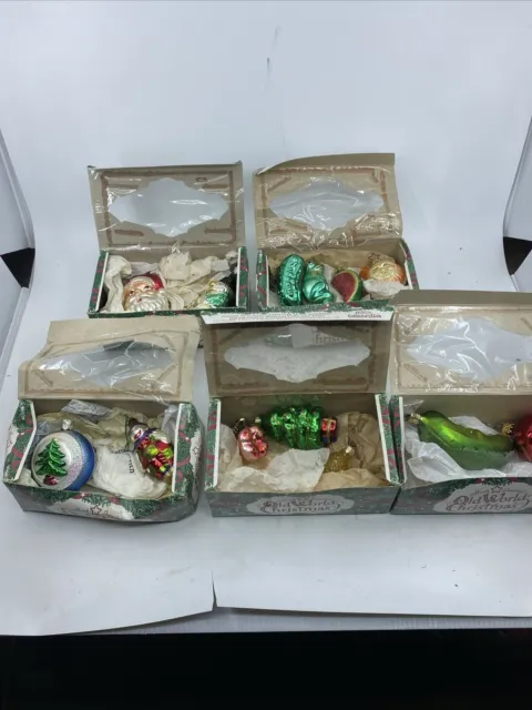 Old World Christmas-Mixed Lot of (13) Glass Ornaments