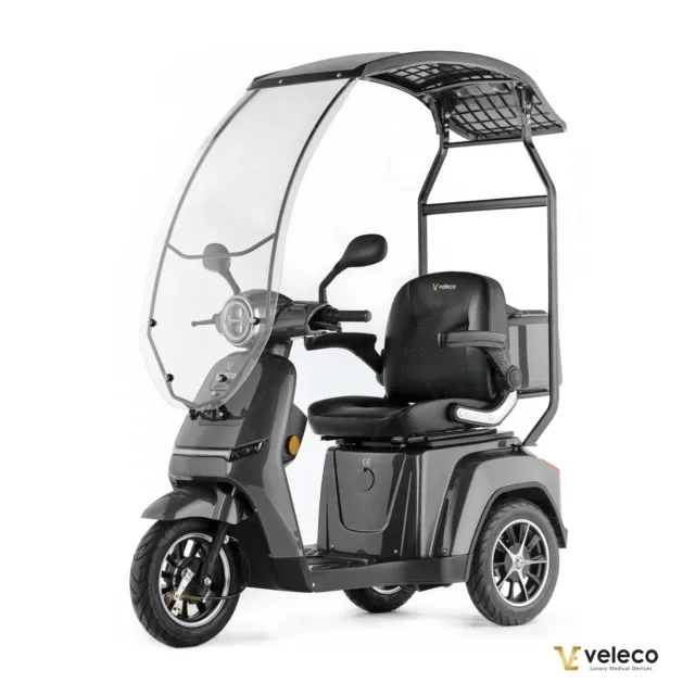 Scooter électrique 3 roues VELECO TURRIS avec toit 800W 3