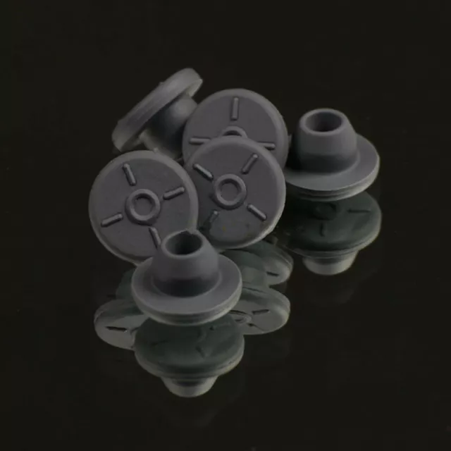 100pcs Rubber Stoppers Self Healing Injection Ports Inoculation For 13mm