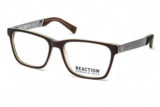 Kenneth Cole Reaction KC0790 Matte Brown 050 Plastic Eyeglasses Frame 54-16-140