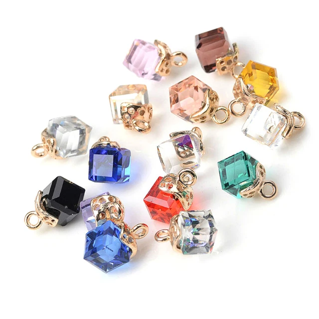 20 Pcs Healing Rock charm Crafting Jewelry Making Charms Pendant Crystal