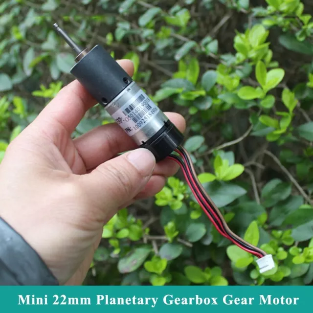 Mini 22MM Planetary Gearbox Gear Motor DC 5V-12V 86RPM Slow Speed Large Torque