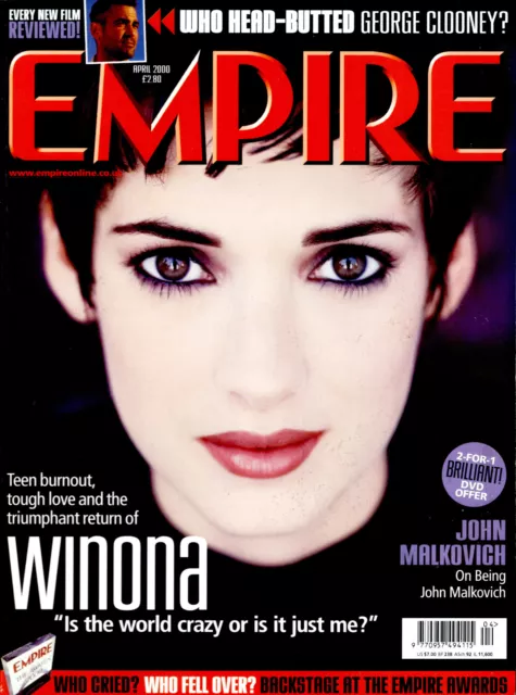 Empire Magazin Nr. 130 April 2000 Winona Ryder John Malkovich Milla Jovovich