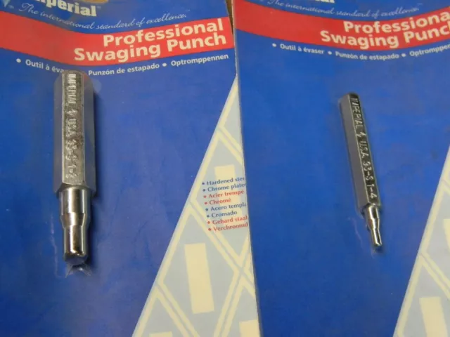 Lot de 2 punch Imperial Swaging (1/4 & 1/2") 2