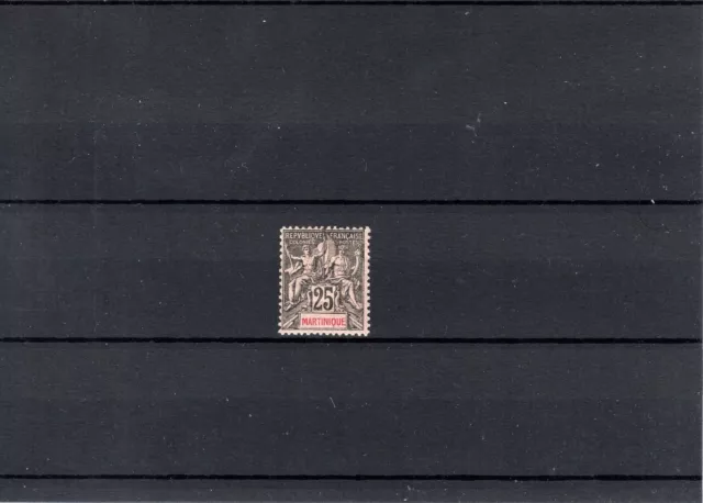 Timbre Martinique France Colonie 1892 N°38 Neuf* Mh