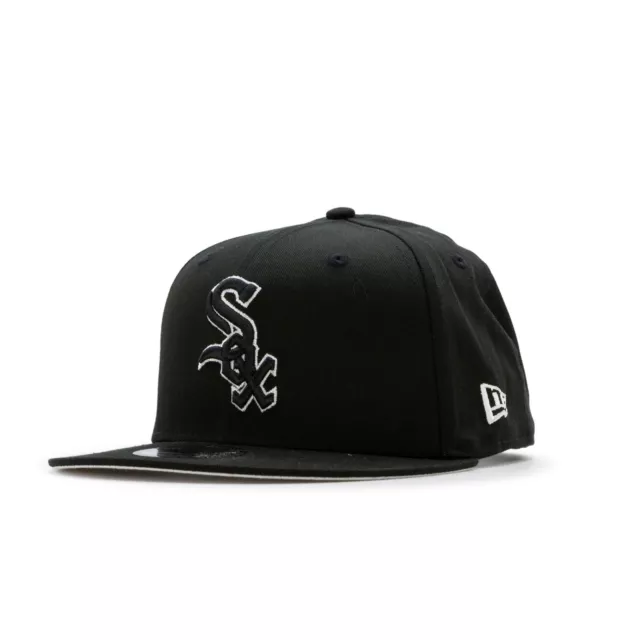 New Era Side Patch Script Chicago White Sox 9FIFTY Cap - Black/White