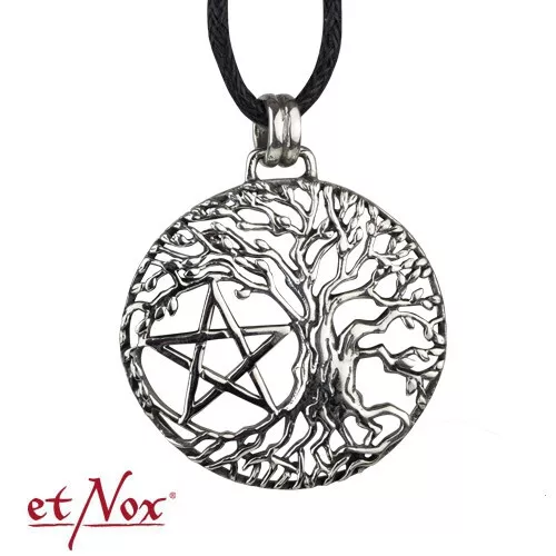 Echt etNox Lebensbaum Mit Pentagramm Anhänger 925er Silber Symbol Schmuck - NEU