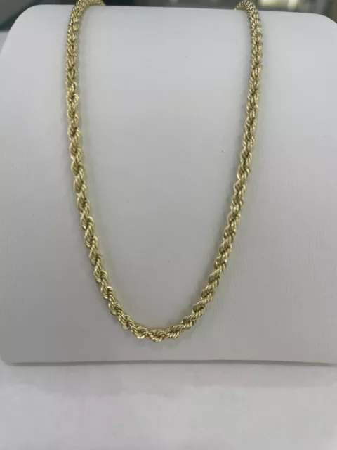 585 GOLD Kette Kordellkette,55cm lang,4,1 Gramm.Halskette,neu+Etikett.Gelbgold