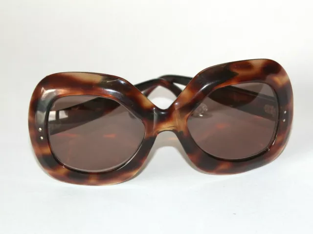 PHILIPPE CHEVALLIER OCCHIALI DA SOLE tartaruga - Vintage Oversize originale anni 60