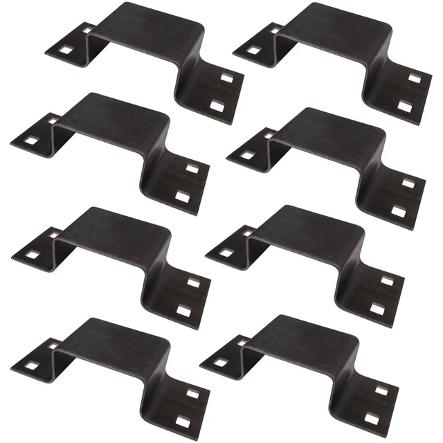 Eight Pocket Brackets B2373G for Truck Trailer Stake Posts Made with 12Ga Steel