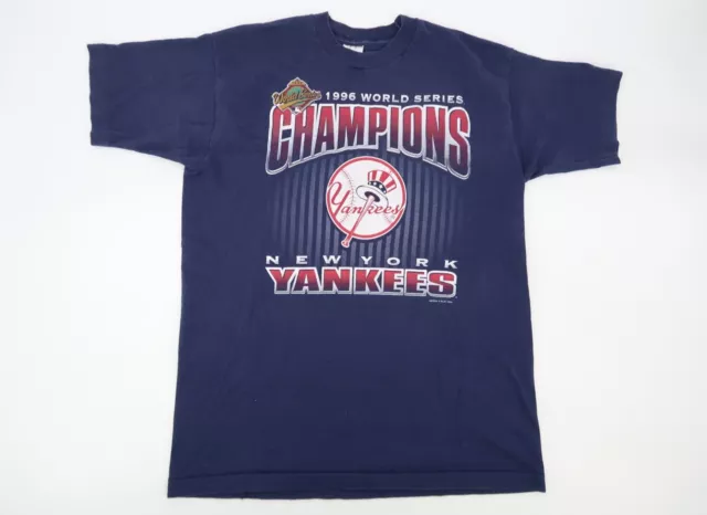 Vintage New York Yankees 1996 World Series Champions T-Shirt MLB Size Large