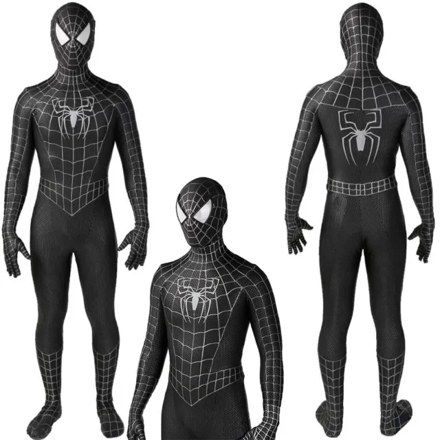 Black Venom 2 Spiderman Jumpsuit Spider-man Bodysuit Cosplay Costume Adult/Kids