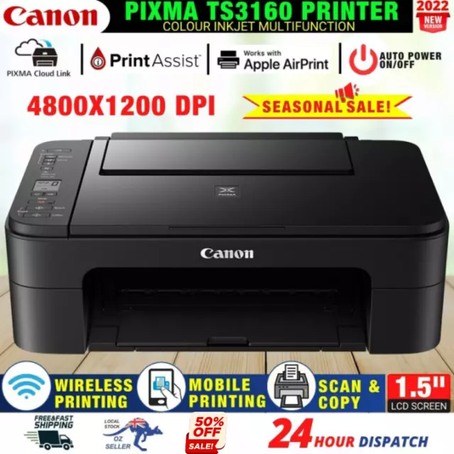 Canon Printer Wireless Pixma Home All-in-One WiFi Scanner Copy Print✅