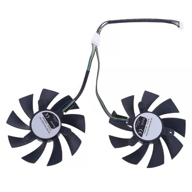 1 Pair 4Pin Fan for GeForce GTX 1660 2060 2070 Video Graphics Card