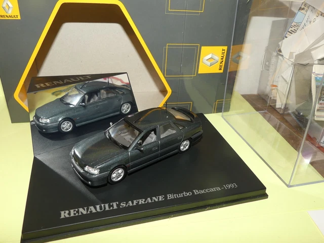 RENAULT SAFRANE BITURBO BACCARAT 1993 Gris UNIVERSAL HOBBIES 1:43