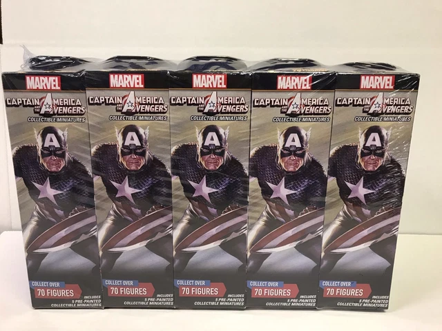 HeroClix Captain America & the Avengers SEALED Booster Brick FREE SHIPPING