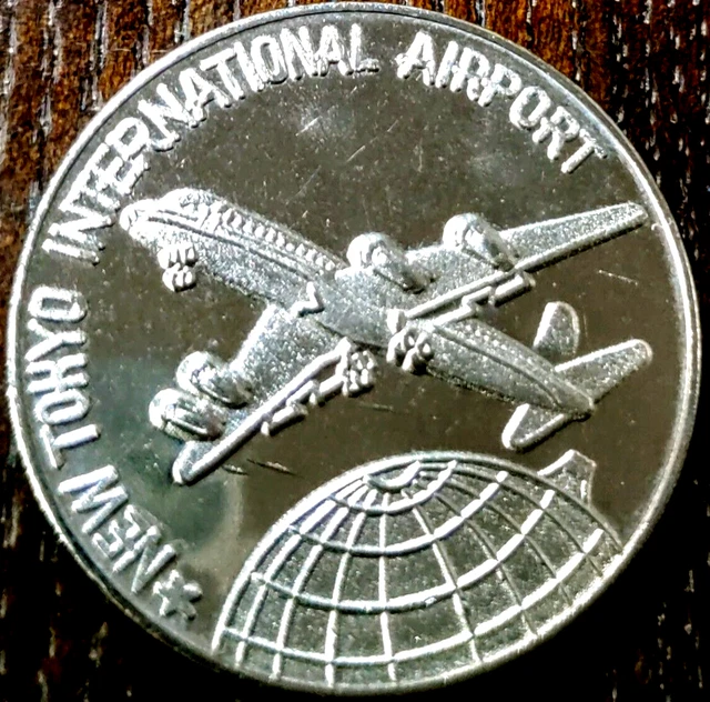 New Tokyo International Airport NARITA Commemorative Medal Necklace Name Engrave