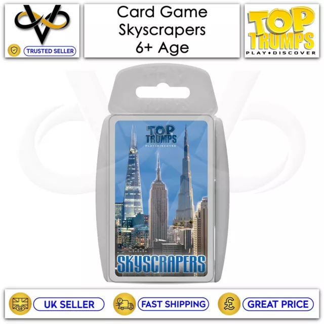 Top Trumps Card Game Play & Discover Skyscrapers Latest Edition Family Game