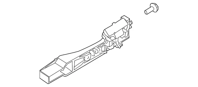 Genuine Nissan Handle Base 80611-CA00B