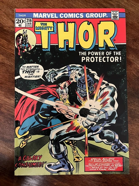 Mighty Thor #219 Marvel 1973 Bronze Age Conway Buscema VF Comic Book