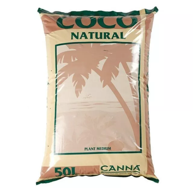 Canna Coco Natural 50L Litre Coir Growing Medium Bag Hydroponics