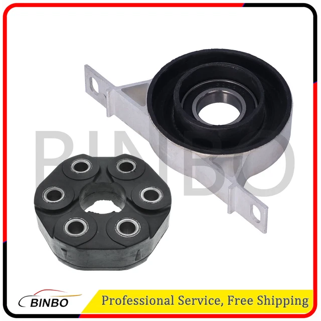 DRIVESHAFT SHAFT CENTER Support Bearing Flex Disc Joint Kit For BMW E46