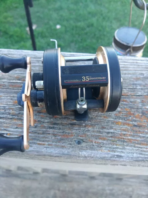 Abu Garcia Ambassadeur FIVE 35th Anniversary  Bait Casting Reel. Used. Works.