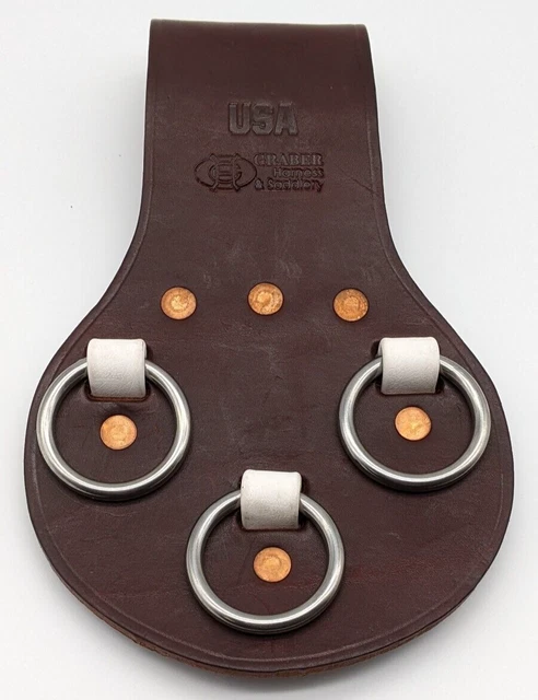 New handcrafted in USA Ironworker 3 Ring Spud Wrench Holder-scabbard- Free Ship