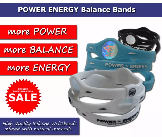 New Silicone Power Energy Balance Bands Wristband Sports Hologram Bracelet