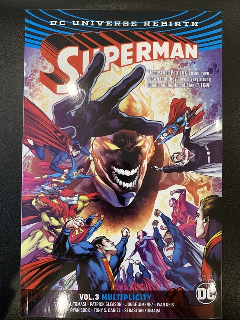 Superman Vol 3 Multiplicity Rebirth by P. Tomasi (2017, Trade Paperback TPB)