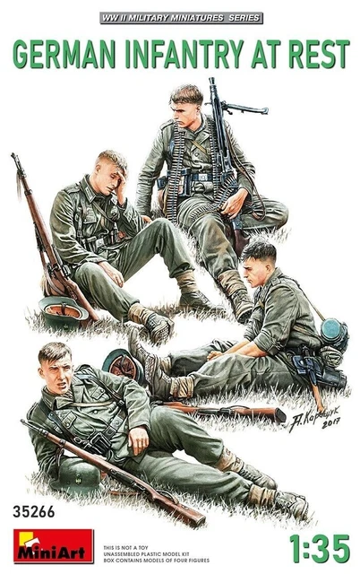 Figurines SOLDATS ALLEMANDS AU REPOS. ÉDITION SPÉCIALE 1/35