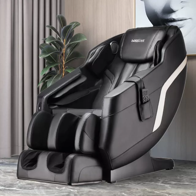 Faux Leather Electric Heated Full Body Massage Chairs Recliner Relaxing Armchair