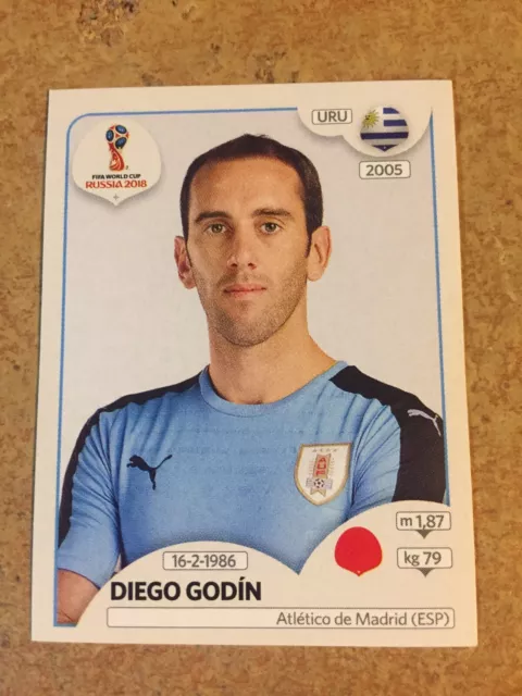 2018 FIFA World Cup panini sticker no.96 Diego Godin (Uruguay)