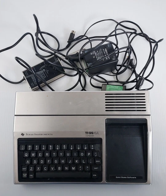 TEXAS INSTRUMENTS TI-99/4A Computer untested Controllers And Cords ...