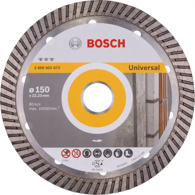 Bosch Turbo Universal Diamond Cutting Disc 150mm