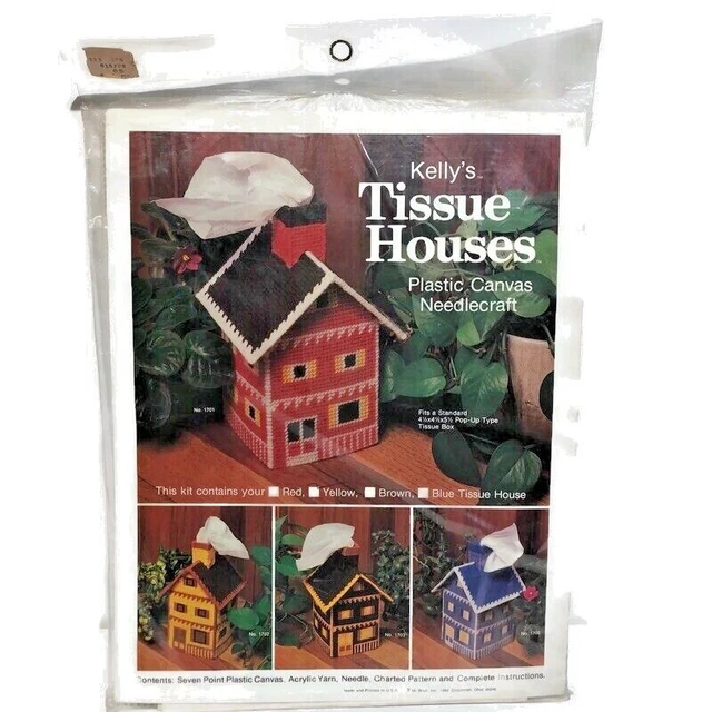 "NUEVO Mi-Bryn Caja de Tejidos Casa Plástico Lona Agujas Kit 1702 4.5""x4.5""x5.5""