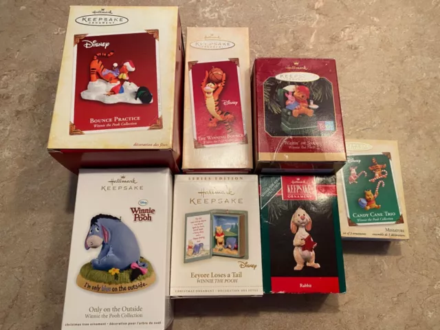 Winnie The Pooh Hallmark Ornaments You Choose Eeyore Tigger Rabbit Most New