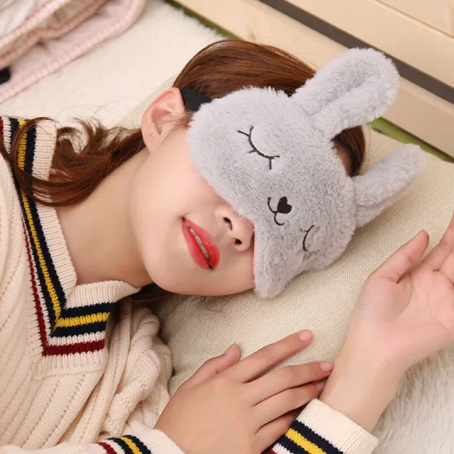 Schlaf Kaninchen Maske Nachtschlaf Eye Shade Cover Aid für Mädchen KinderMg