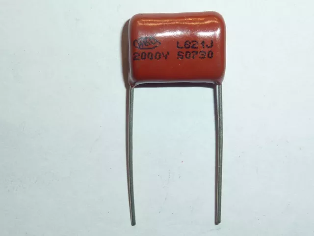 10PCS CBB81 821J 2000V 0.82NF 820pF P15 Metallized Film Capacitor