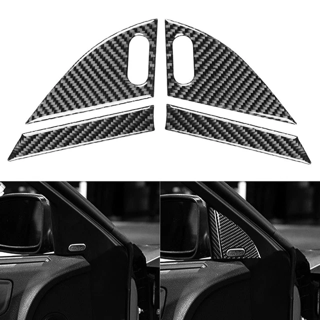 Couvercles Haut-parleur Portière ABS Pour Mercedes Classe C W203 Coupé 2 Portes 2008-2011 - Noir - Référence A20372704889051 Et A20372703889051