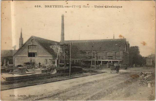 CPA BRETEUIL-sur-ITON Ceramic Factory (1161566)