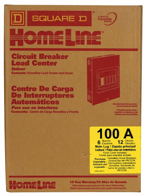 Carré D Homele 100 Amp 120/240 Volt 6 Espace Montage Encastré Ma Patte Charge