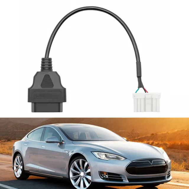 12Pin OBD2 Adapter For Tesla Model X S Scan My Tesla All OBD2 Protocols Car ha