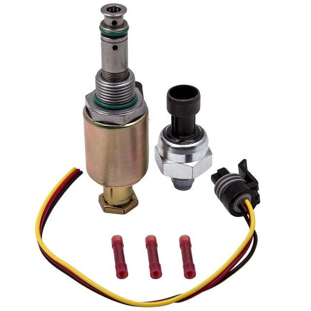 2-Pack Fuel Pressure Regulator & Sensor - Compatible With Navistar DT466 DT466E Ford 7.3L