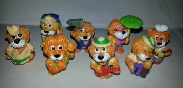 8 Figurines Kinder Surprise Ferrero Série Lions Leoventuras Port A Prix Coûtant