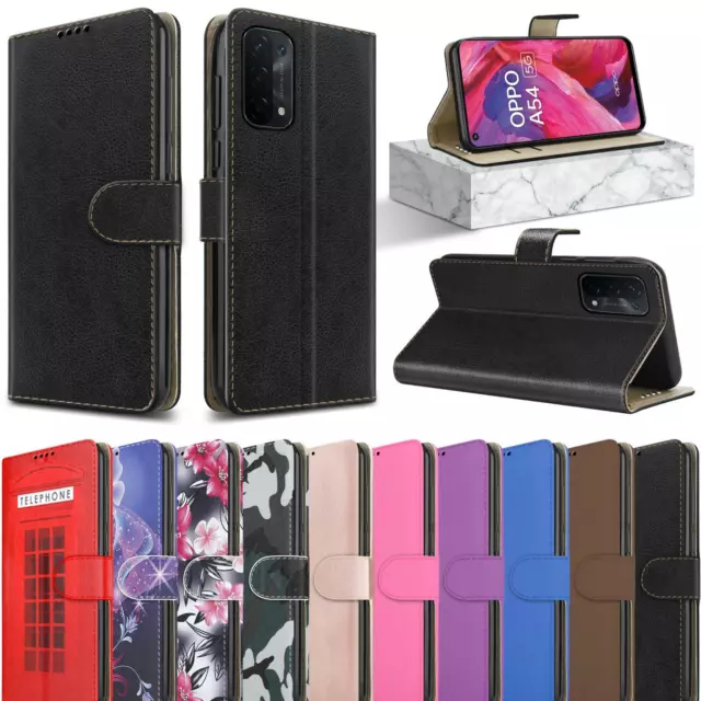 For OPPO A74 5G Case, Slim Leather Wallet Magnetic Flip Stand Luxury Phone Cover