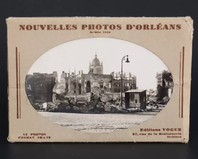Vintage Photo Postcards of France D'Orleans 1942 WWII - Set of 15