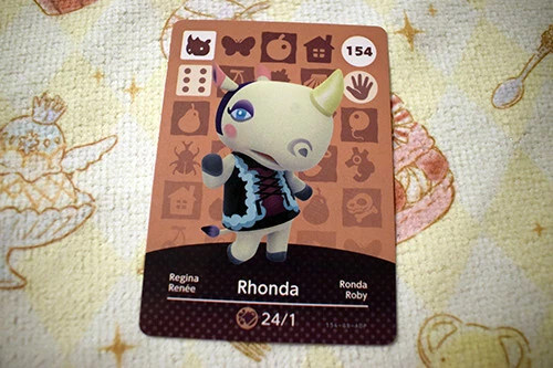 Carte Amiibo Animal Crossing 256 Violette / Diva [EUR] Série 3