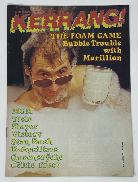 Vintage KERRANG! 80s Metal Magazine January No. 138 90p Marillion Slayer Tesla